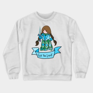 Brunette Paladin - For the Light Crewneck Sweatshirt